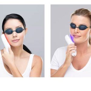 7LS ReNEW Red Blue  Light Therapy Device in Box 4 Younger Skin Zap Wrinkles LkNU